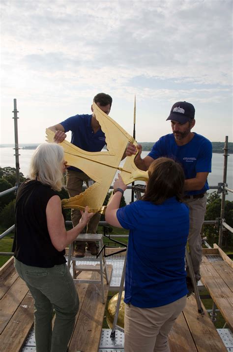 Dove Of Peace Weathervane Restoration George Washington S Mount Vernon