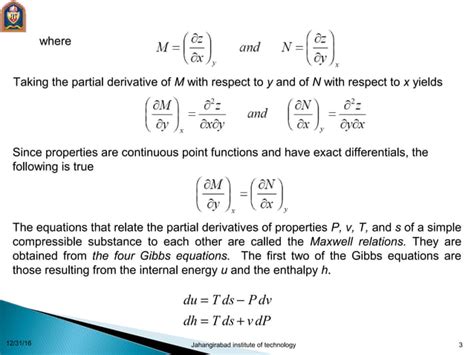 Thermodynamics Relations Ppt