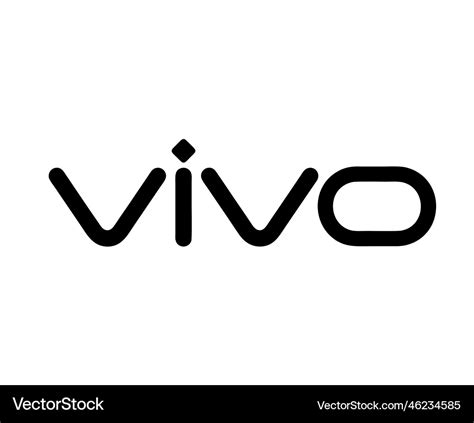 Vivo brand logo phone symbol name black design Vector Image