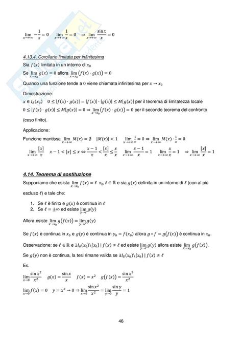 Appunti Di Analisi Matematica I