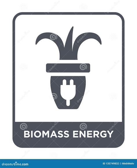 Biomass Energy Icon In Trendy Design Style Biomass Energy Icon