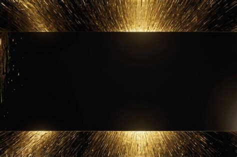 A black background with a gold border and a black background with a gold border | Premium AI ...