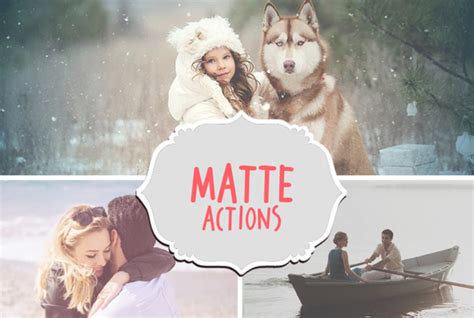 Matte Photoshop Actions Free Premium PSD Actions