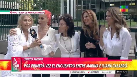 El Encuentro Entre Iliana Y Marina Calabr En Vivo Youtube