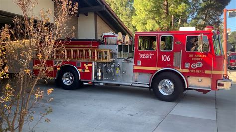 LACoFD Engine And Squad 106 Responding YouTube