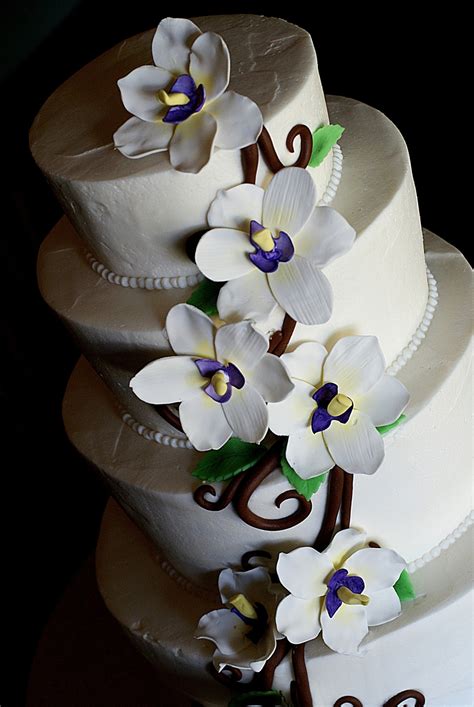 Orchid Wedding Cake