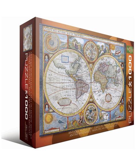 Eurographics Antique World Map 1000 Piece Puzzle Macy S