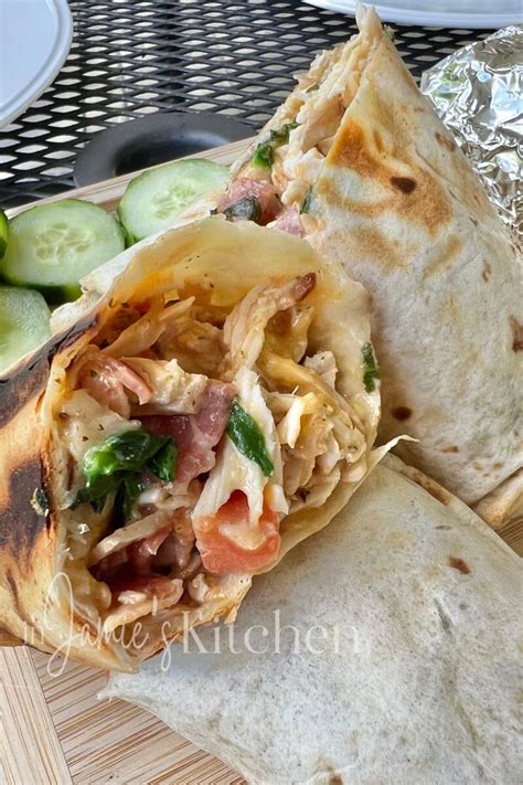 Chicken Bacon Ranch Wrap In Jamie S Kitchen