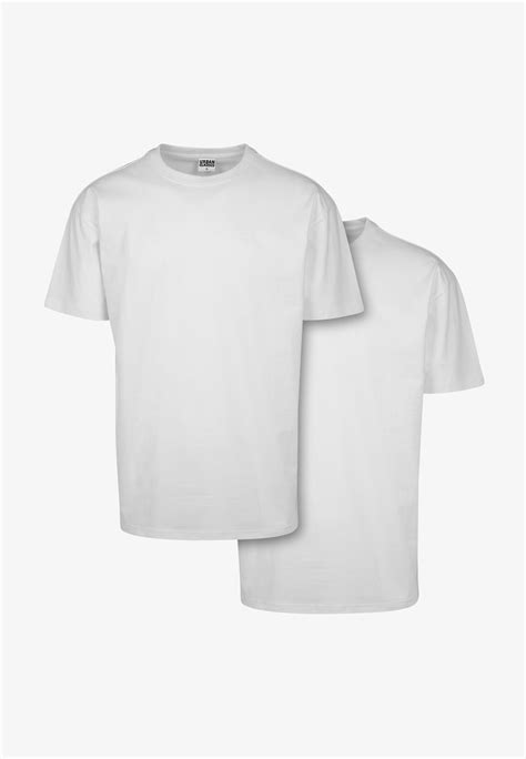 Urban Classics Heavy Oversized 2 Pack T Shirt Basic Whitewhiteweiß Zalandoch