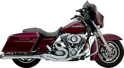 Bassani Xhaust® Megaphone Road Rage 2 1 B4 Exhaust System Chrome For 1995 2016 Harley Davidson