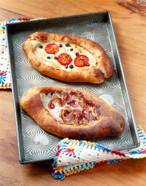 Peinirli Greek Boat Shaped Pizza Supergolden Bakes