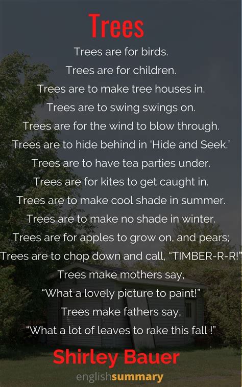 Trees Poem By Shirley Bauer Tree Poem Poems Pictures To Paint