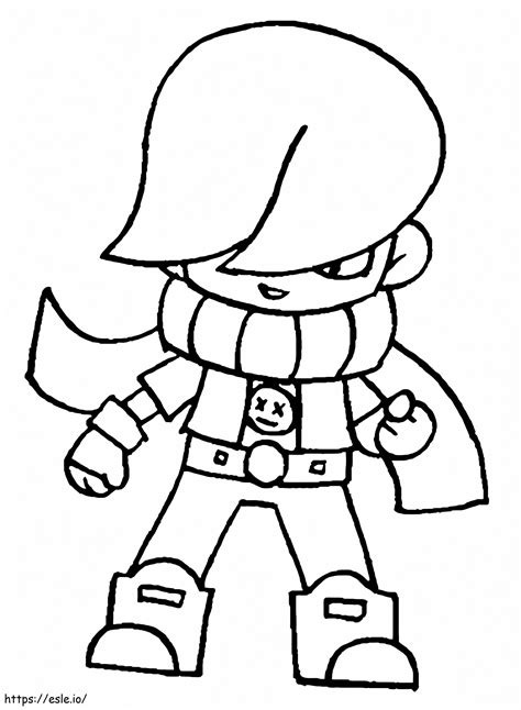 Free Edgar Brawl Stars Coloring Page