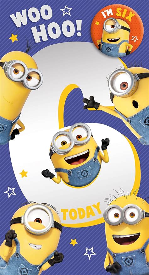 Danilo Cards Biglietto Di Auguri Per Anni Con Minions Biglietto Di