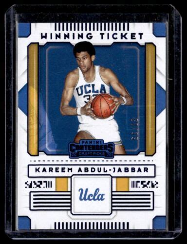 2020 21 Panini Contenders Draft Picks Winning Tickets Kareem Abdul