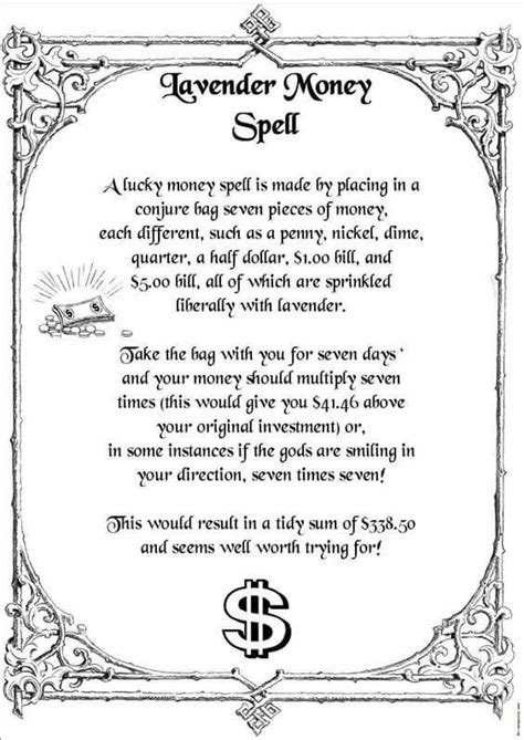 Lavender Money Spell Money Spells Magic Money Spells That Work Real