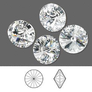 Chaton Crystal Passions Crystal Clear Foil Back 14mm Faceted