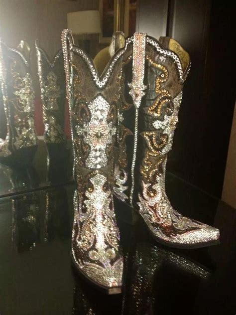 Yowzer Badda Bling Paradise Swarovski Kristall Bling Cowgirl Stiefel Sprich Darüber Cowgirl