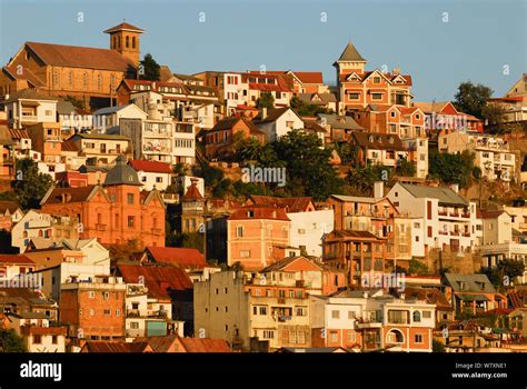 Buildings in Antananarivo, capital city of Madagascar, March 2005 Stock ...