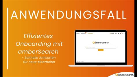 Onboarding So Kannst Du Ambersearch Einsetzen Damit Deine