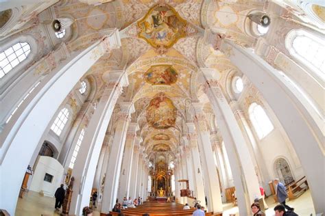 Munich, Germany, Sept. 2015: Cathedral Interior and Important To ...