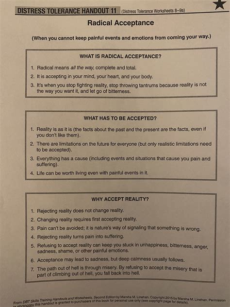 Dbt Acceptance And Change Worksheet Happiertherapy Worksheets Library