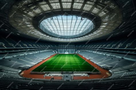 Premium AI Image | Football stadium inside