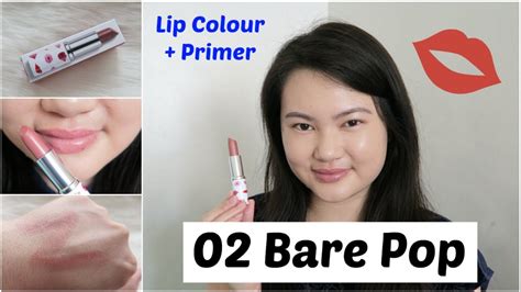 Limited Edition Packaging Clinique Lip Colour Primer 02 Bare Pop Review Try On Tracey