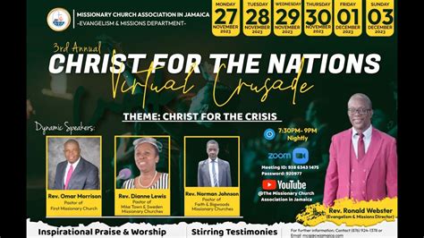 Christ For The Crisis National Crusade Opening Night Youtube