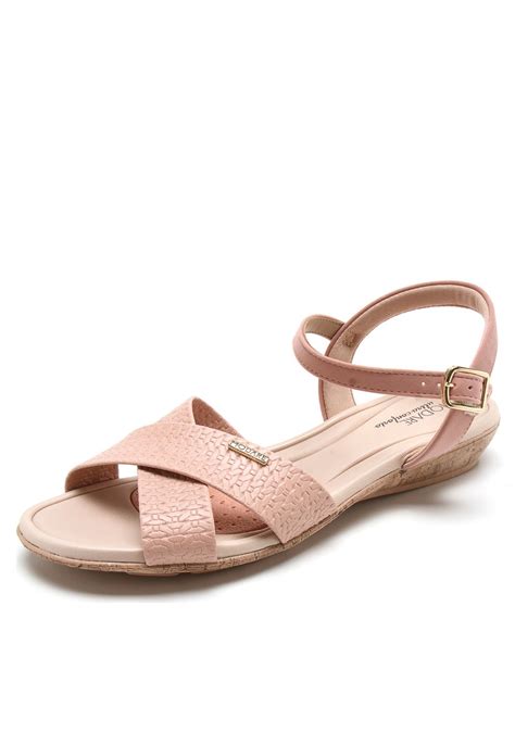 Sandália Modare Tiras Nude Compre Agora Dafiti Brasil