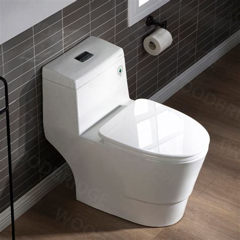 ᐅ【WOODBRIDGE One Piece Toilet with Soft Closing Seat, Chair Height, 1.