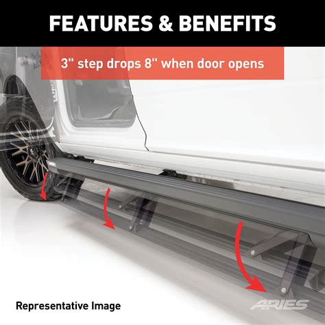 Aries Actiontrac Inch Retractable Powered Running Boards