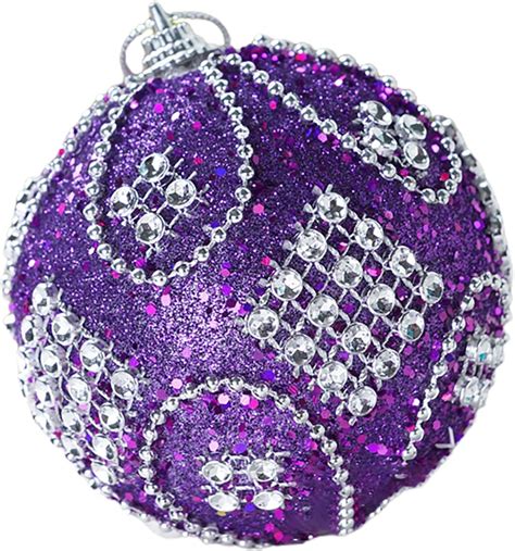 Haloppe Christmas Baubles For Christmas Tree 8cm Anti Deformed