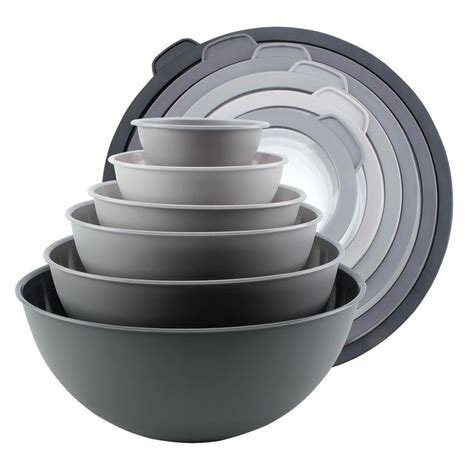 Cook With Color Mixing Bowls With Tritan Lids Piece Plastic