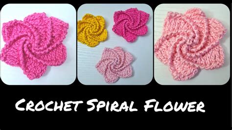 Spiral Crochet Flower Pattern Free Best Flower Site