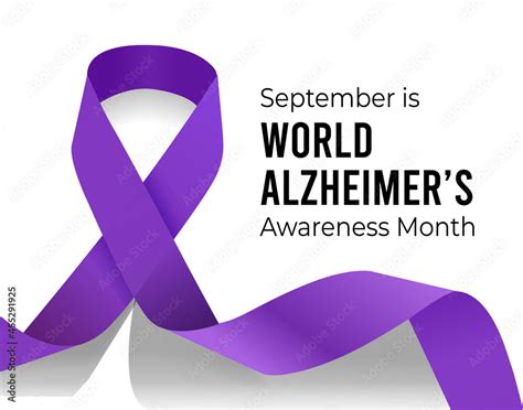 September Is World Alzheimers Month Vector Illustration Stock Vector