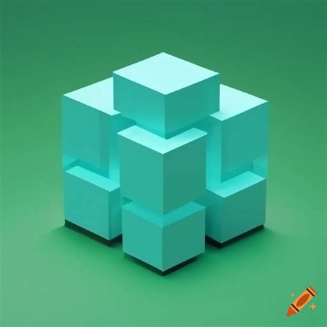 Seafoam Green D Cube Software Logo On Craiyon