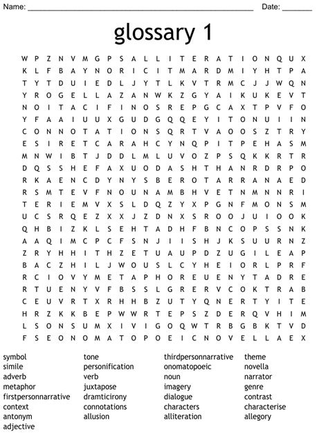 Descriptive And Narrative Writing Techniques Word Search WordMint