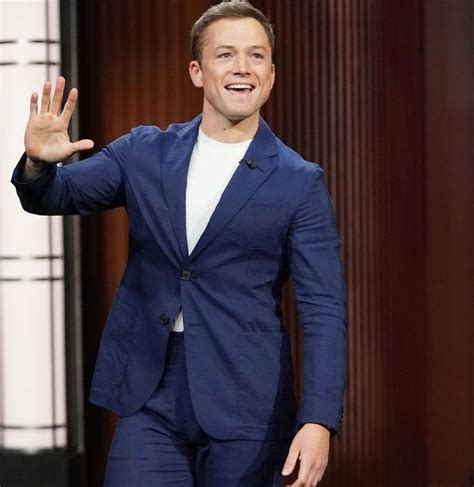 Pin By Ellie On Taron Taron Egerton Suit Jacket Single Breasted