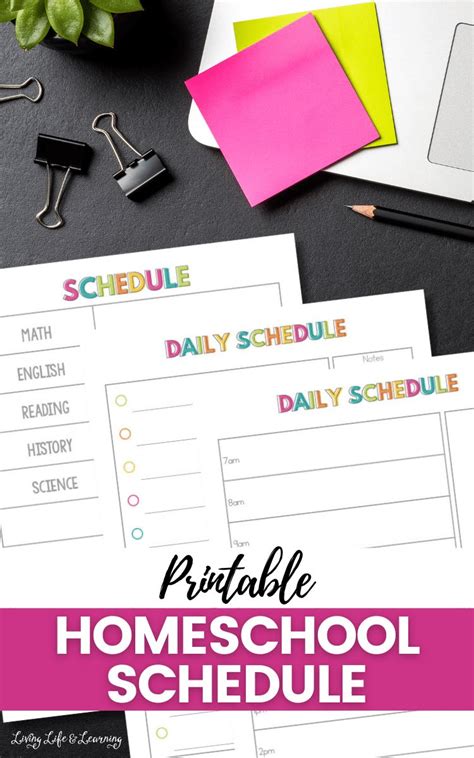 Homeschool Schedule Printable | Free Homeschool Deals