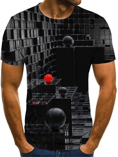 BGRFT Men S 3D T Shirt 3D T Shirt Men S Loose Printed Tshirt Amazon Ca