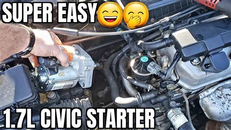 Replacing A Starter On A 2003 Honda Civic Starter Civic Hond