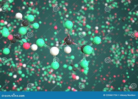 1 Propanol Molecule Molecular Structure Propanol Ball And Stick 3d