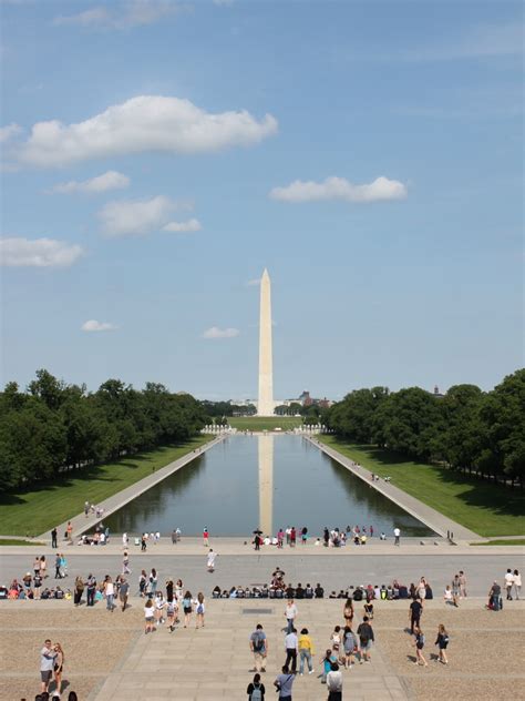 Washington Monument And Reflecting Pool Washington Dc Lost New England