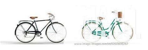 A 3D Render Of Vintage Cute Bicycles Isolated On A White Background