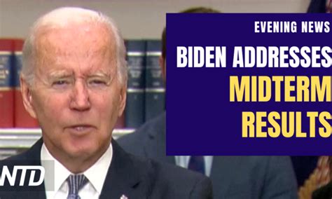 Ntd Evening News Nov Biden On Midterms Red Wave Didnt Happen