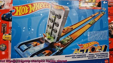 Hot Wheels Dragstrip Champion Racing Playset YouTube