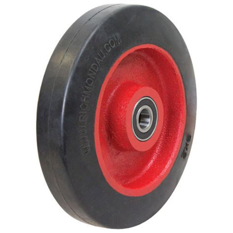 Cr9000 M20 230mm Cushion Rubber Wheel 20mm Axle Diameter Cr9000 M20