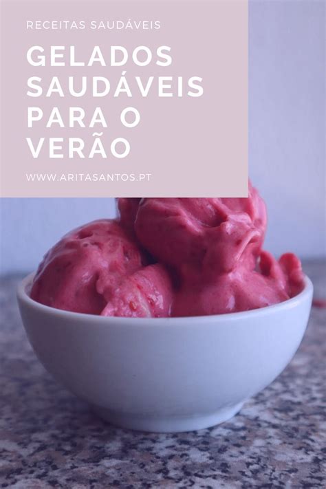 Gelados saudáveis de 4 sabores Receitas Receitas doces Receitas