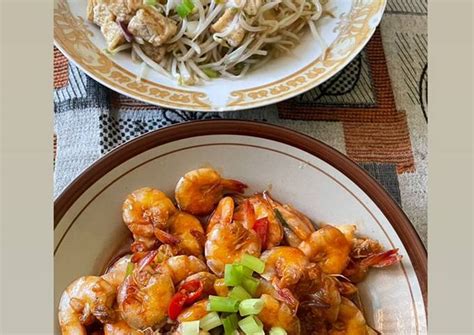 Resep Udang Saus Mentega Tumis Tahu Toge Masakan Sehari Part